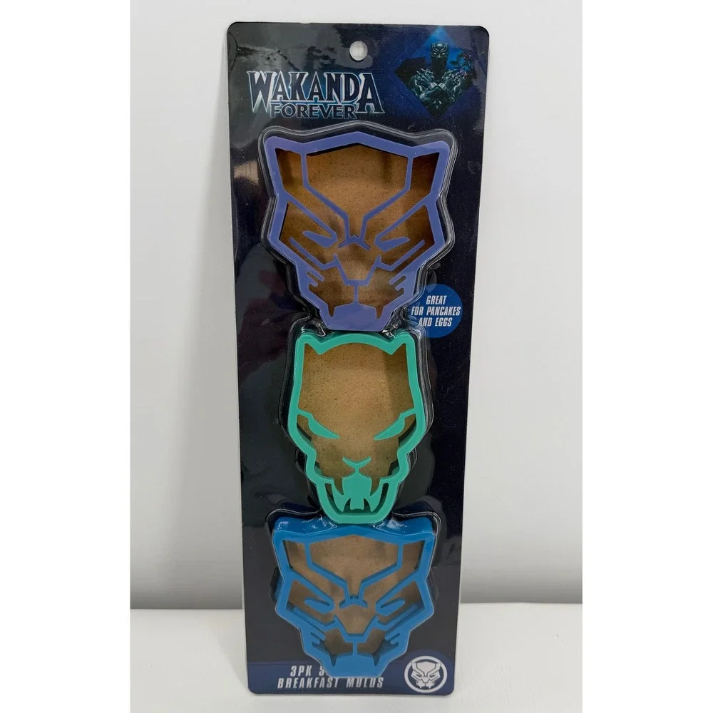 Marvel Black Panther Breakfast Molds 3PK Silicone Wakanda